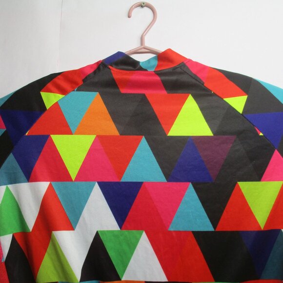 WOSAWE Men's Multi-Color Cycling Jersey Size XXL/2XL Long Sleeve Full Zip - Picture 6 of 12